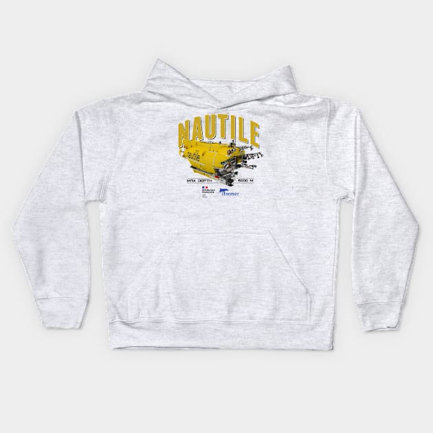 Nautile Kids Hoodie by MindsparkCreative